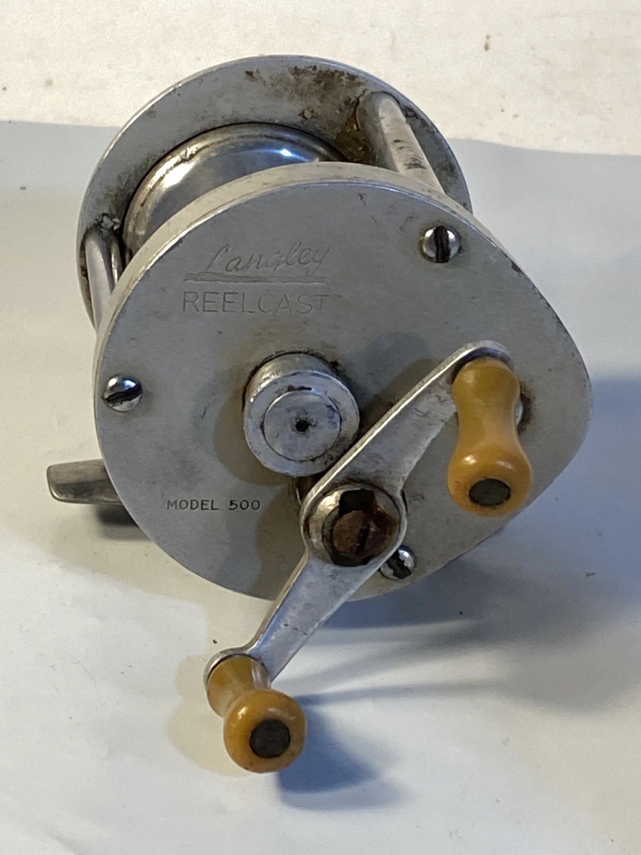 Antique Langley Reelcast Model # 500 Fishing Reel For Parts | eBay