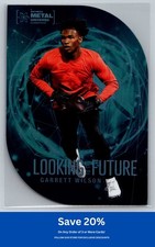 Garrett Wilson 2022 SkyBox Metal Universe #TTM-2 Looking to the Future BC3