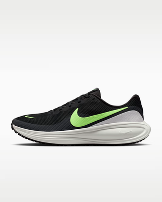 Nike Revolution 8 Road Comfy Running Shoes Black Lime Blast Men's