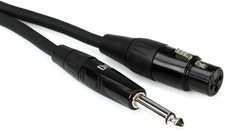 Hosa HMIC-025HZ Pro Microphone Cable, REAN XLR3F to 1/4 in TS, 25 ft
