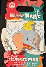 Disney Limited Edition Brush of Magic Dumbo Pin Single Walt Disney Productions