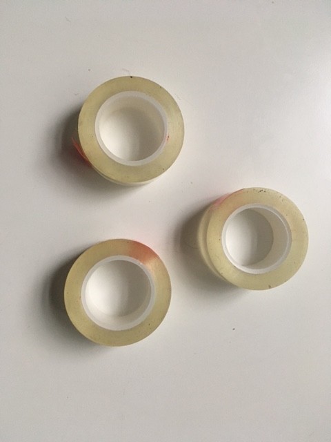 16mm Clear non-perforated Guillotine splicing tape