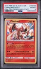2019 POKEMON SM BLACK STAR PROMO TEAM UP PRERELEASE-STAFF CHARIZARD-HOLO PSA 8