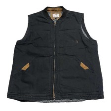 Legendary Whitetails Men's Canvas Cross Trail Vest Black Size Large