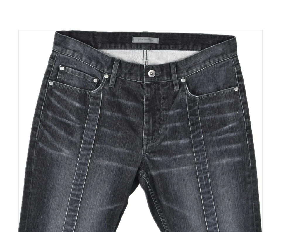 Pantalones John Varvatos Hombre Terciopelo Negro 5 Bolsillos 31 X 32 Nuevos Foto 4 de 4
