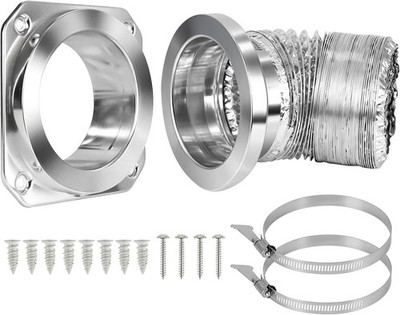 Magnetic Dryer Vent Coupling Connector Kit DV180 - Airtight Seal Quick Connect S