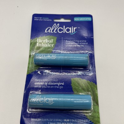 2 X  Herbal Inhaler Natural Non-Medicated Relief Nausea Motion Morning Sickness