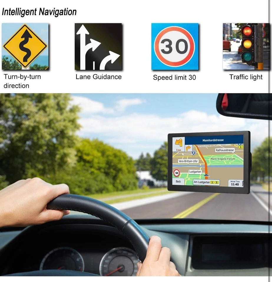 Truck GPS Navigator Commercial Drivers 2025 Lifetime Map Updates 9 Inch - Image 4 of 4