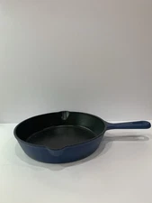 Zakarian by Dash 6” Cast Iron Skillet – Enameled Blue Mini Skillet Small Fry Pan