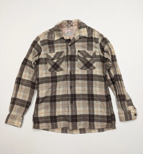 Vintage Field & Stream Wolle kariertes Flanellhemd Größe M Minnesota waschbar