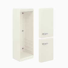 1:6 Scale Miniature Dollhouse Double Door Refrigerator Mini Kitchen Appliancesjz