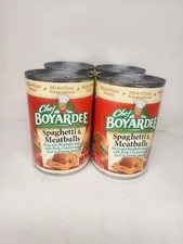 Chef Boyardee Spaghetti and Meatballs, Pot Top 14.5 Oz Cans, Pack of 4