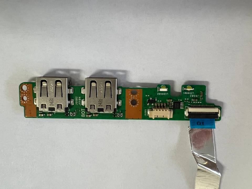 Genuine ASUS K712E-WH34 Laptop USB Board w/Cable 69N17GD10A00-01 60NB0L60-I01000 - Image 3 of 4