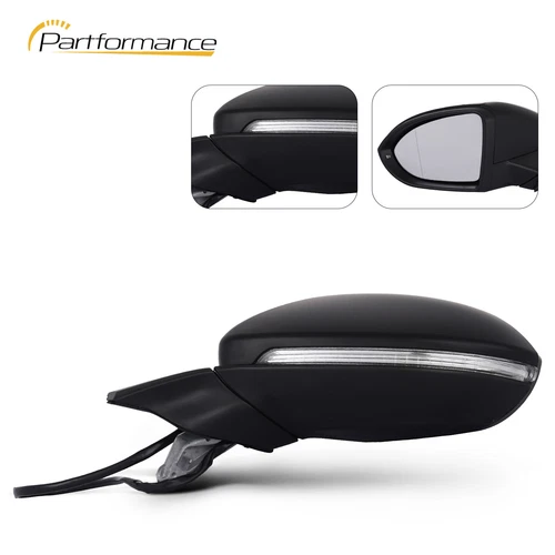 Side Mirror Fit 2015-2021 Volkswagen GOLF GTI w/ Power Heated Signal Driver Side