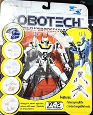 Toynami Robotech VF-15 Roy Fokker Skull Leader Veritech Super Poseable Figure!!!