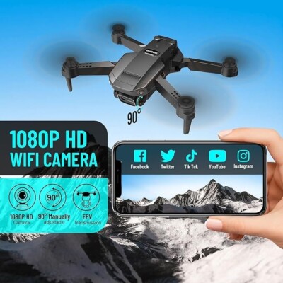 Mini Drone with Camera for Adults Kids, 1080P HD Foldable FPV RC | eBay