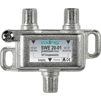 Axing SWE 20-01 Einspeiseweiche SAT/Terrestrik 2/1 | für Single Pass LNBs DC