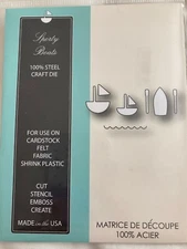 MEMORY BOX Sporty Boats CRAFT STEEL DIE STYLE 98624 SAILBOAT ROW BOAT