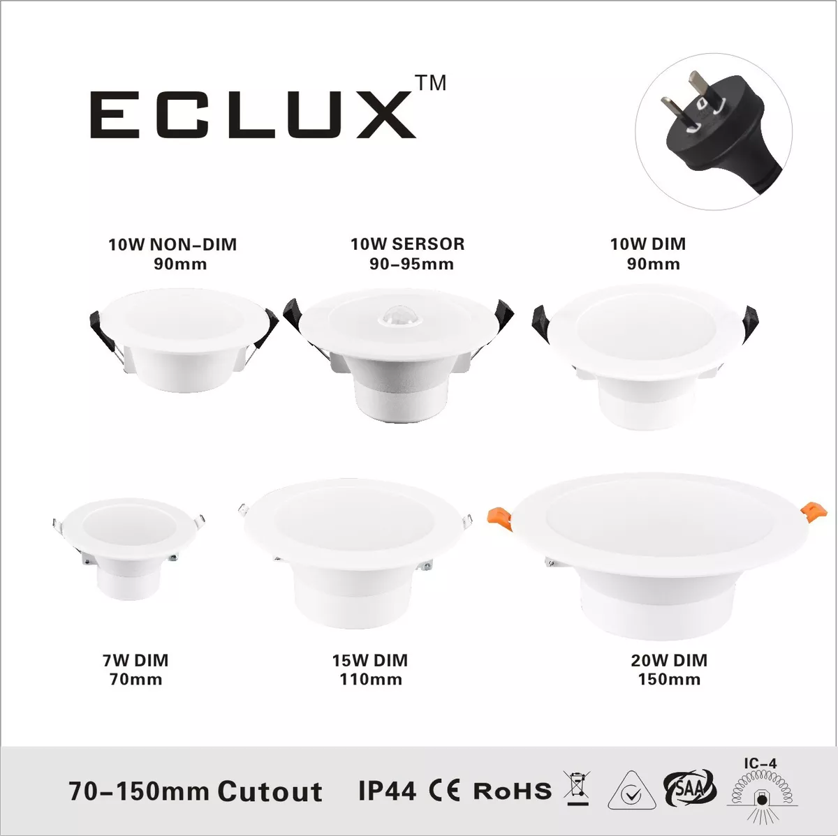 110mm cut cheap out downlight