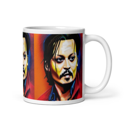 Johnny Depp Fan Art 11oz Coffee Mug Drink Hot Tea Cup Amber Heard Jack  Sparrow | eBay