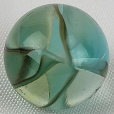 Vitro Agate Hybrid Vintage Cat s Eye Shooter Marble .74 WET Blue/Grey