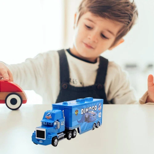 Disney Pixar Cars No.42 Cal Weathers Mack Truck & Car1:55 Diecast Car Toy Loose - Picture 8 of 8