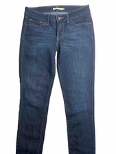 Levi Strauss 711 Skinny Women's Blue Denim Jeans Dark Wash Size 28