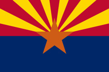 Arizona State Flag Sticker 5x3.25 Inch Bumper Laptop Decal