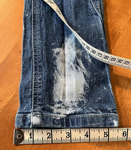 Demolition Bleach Paint Splatter Distressed Skinny Skater Punk Jeans Youth Sz.16 - Picture 18 of 21