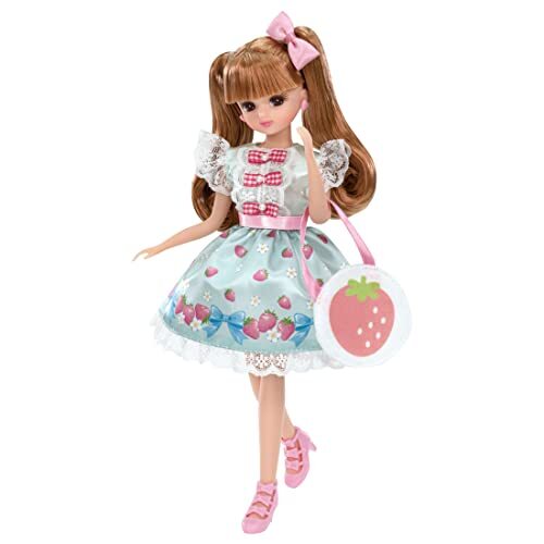 Licca-chan Doll LD-11 Strawberry Ribbon Dress-up Doll Pretend Toy
