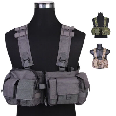 Emersongear MF Style UW Gen V Split Front Chest Rig Detachable W/ Zipper Buckle