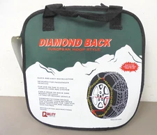 Diamond Back 1553Q Tire Chains - Pair - Ice / Snow Chains for 15" and 16" Tires