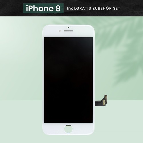 Display LCD per iPhone 8 con vetro Retina completo frontale BIANCO WHITE ELBI - Foto 3 di 5