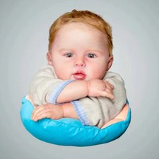 22" Reborn Baby Doll George Unpainted Kit DIY Part with Cloth Body No Hair Gift