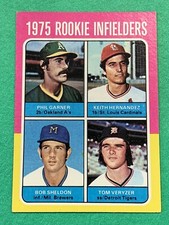 1975 TOPPS #623 1975 ROOKIE INFIELDERS, (KEITH HERNANDEZ),  EX-EXMINT