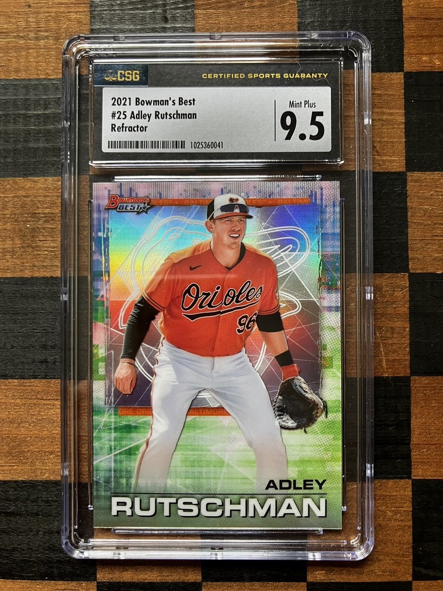 Adley Rutschman 2021 Bowman's Best #25 Refractor CSG 9.5