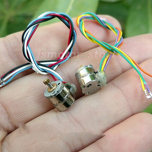 2 PIEZAS Motor paso a paso micro 8 mm de 2 fases y 4 cables con engranaje de cobre para cámara - Imagen 8 de 10