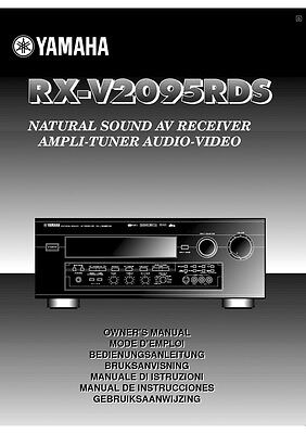 Yamaha RX-V2095RDS Receiver Owners Manual | eBay