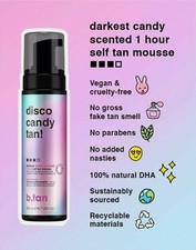 b.tan Disco Candy Tan Candy Scented 1 Hour Tan Mousse -Fast, Dark Tan 6.7 fl oz