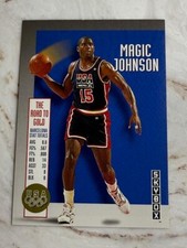 MAGIC JOHNSON - 1992 SKYBOX BASKETBALL THE ROAD TO GOLD USA DREAM TEAM CARD