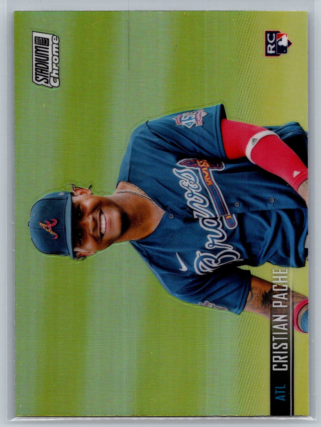 2021 Stadium Club Chrome #245 Cristian Pache Refractor