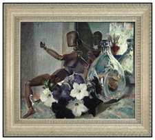 Arthur Meltzer Original Oil Painting On Canvas Signed Still Life Authentic Art