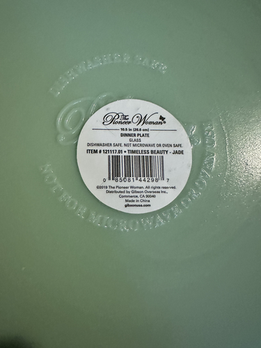 The Pioneer Woman Jade Timeless Beauty Set of Four (4) 10.5" Dinner Plates NEW - Picture 4 of 4