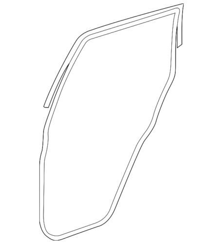 Burlete de marco de puerta trasera izquierda para Nissan Murano 2015-2023 (N/P 882831-9UH0A)