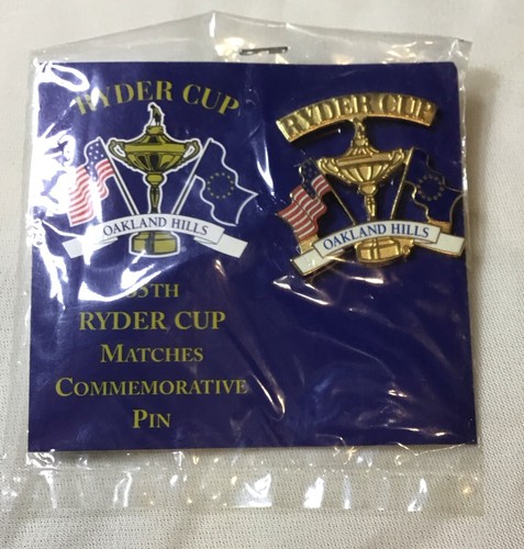 Pin de solapa conmemorativo Ryder Cup 2004 Oakland Hills - Imagen 2 de 4
