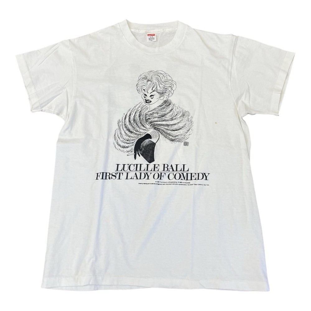 Vintage Lucille Ball First Lady Comedy T-shirt 1985 Al Hirschfeld Art