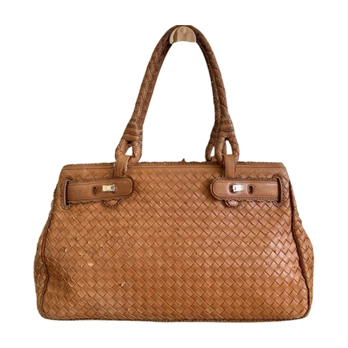 Bottega Veneta Intrecciato Roma Tote Bag Leather Handbag Vintage FOR REPAIR  - Picture 2 of 8