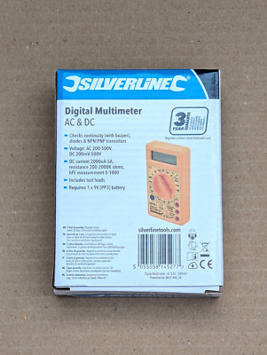 SILVERLINE AC & DC DIGITAL MULTIMETER