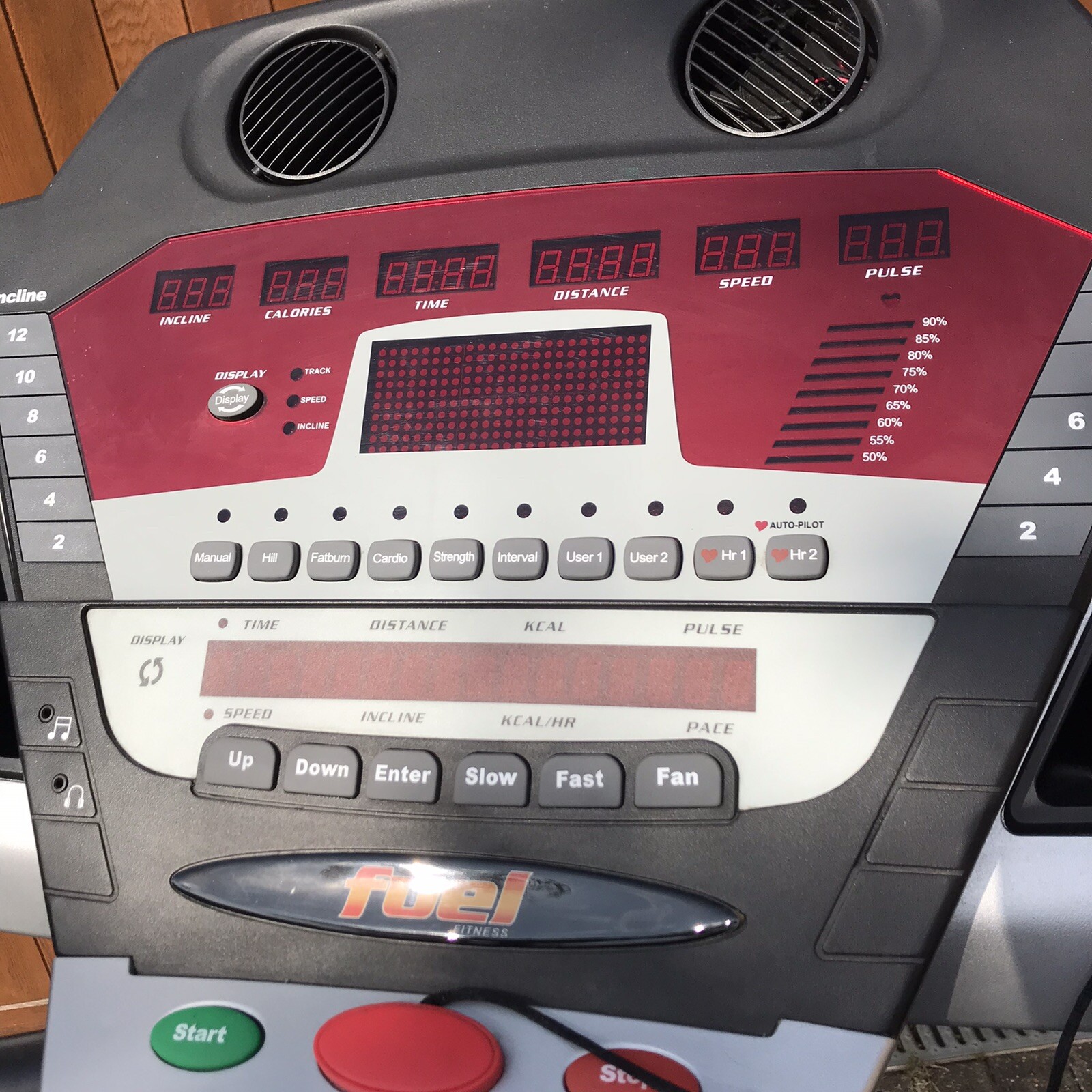 Fuel Fitness Commercial Heavy Duty Folding Treadmill Running Machine