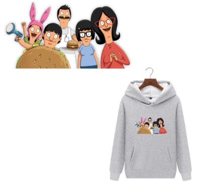 Bobs Burgers Cartoon Characters Large Iron on Heat Transfer Patch